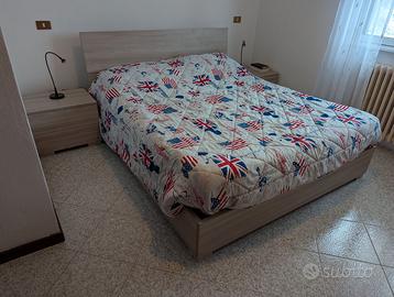 Letto Matrimoniale Contenitore + 2 Comodini