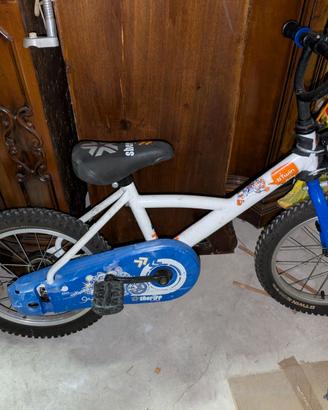 MTB 16 pollici Decatlon Btwin con ruote laterali