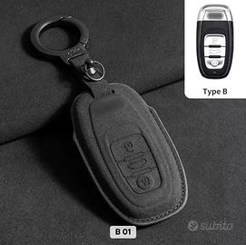 Cover chiave Audi premium effetto Alcantara nera