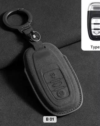 Cover chiave Audi premium effetto Alcantara nera