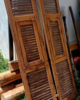 Porta persiana legno massello 