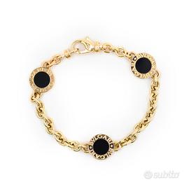 Bracciale Bulgari Bulgari oro giallo con onice