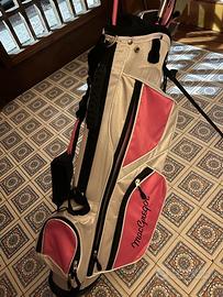 Golf carrello sacca e mazze in acciaio e carbonio