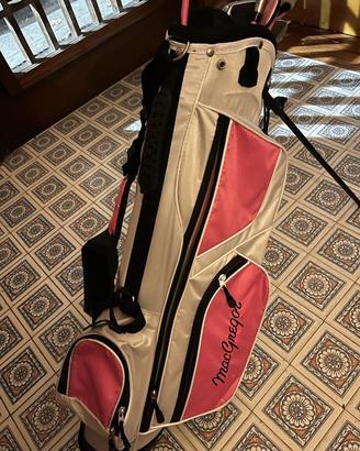 Golf carrello sacca e mazze in acciaio e carbonio