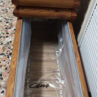 vaso artigianale in legno rustico