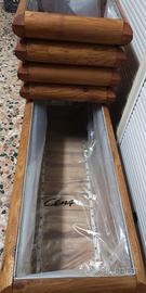 vaso artigianale in legno rustico