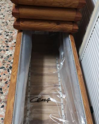 vaso artigianale in legno rustico