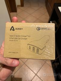 Caricabatterie accendisigari USB USB-C quick Charg