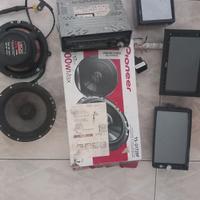 stereo 2 din 1 din casse kit ruote auto subwoofer 