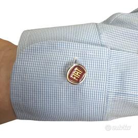 Set di 2 gemelli a catena logo Fiat