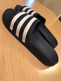 Ciabatte Adidas blu e bianco n. 40