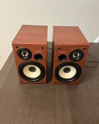 Coppia Casse SONY in Legno