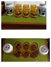 6 BICCHIERI FABBRI SALOMONE PACIOCCONE + 2 VASI