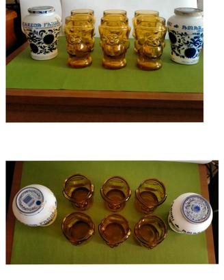 6 BICCHIERI FABBRI SALOMONE PACIOCCONE + 2 VASI