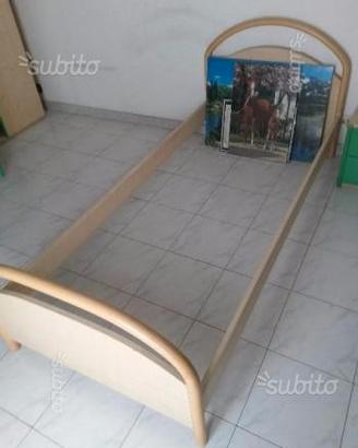Strutture x letti singoli prezioso legno 85x195cm