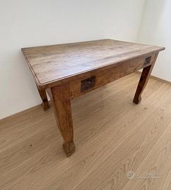Credenza e tavolo, legno massello, inizio '900