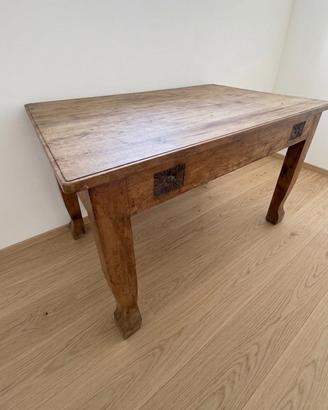 Credenza e tavolo, legno massello, inizio '900