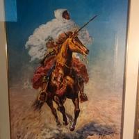 Cavaliere Berbero al Galoppo 