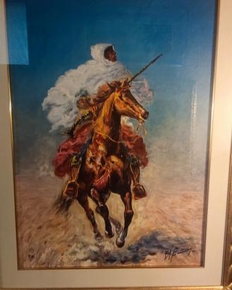 Cavaliere Berbero al Galoppo 