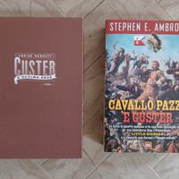 2 libri western: cavallo pazzo e custer