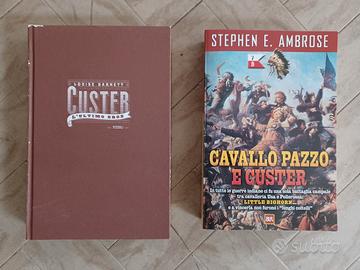 2 libri western: cavallo pazzo e custer