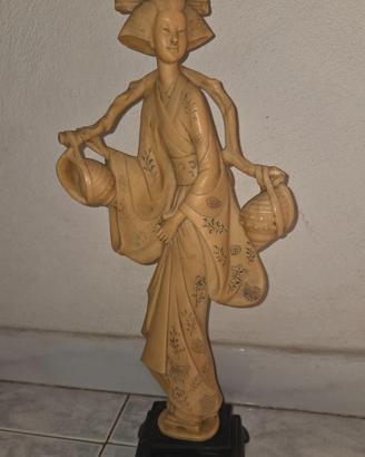 Statua scultura italiana geisha anni '50 vintage
