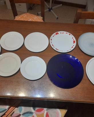 Set 9 piatti moderni misti (SCI Laveno, Vetro e Po