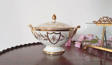 antica tazza brodo decoro oro zecchino Impero 800