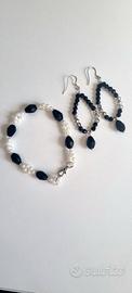 set bracciale e orecchini di perline 