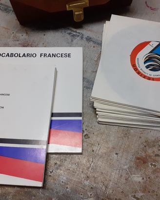 45 giri dischi corso di francese vintage 