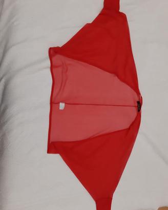 COPRISPALLE rosso trasparente con manichetta lunga