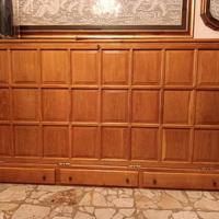 Mobile letto in rovere