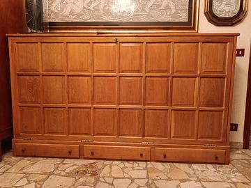 Mobile letto in rovere