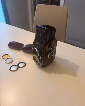 Rolleiflex 2.8F Carl Zeiss Planar  + accessori