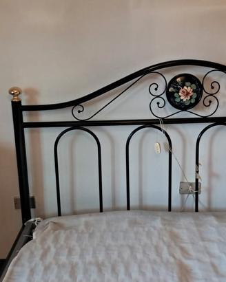 Letto in ferro battuto e ottone 