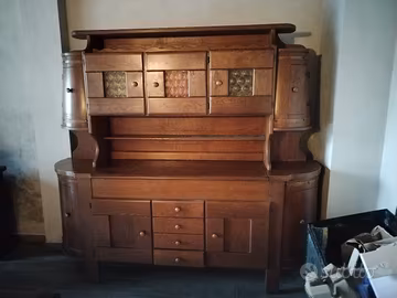 credenza mobile cucina  con portabottiglie