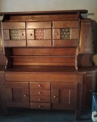 credenza mobile cucina  con portabottiglie