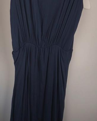 Vestito lungo in seta e viscosa taglia M