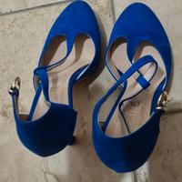 decolleté blu elettrico 