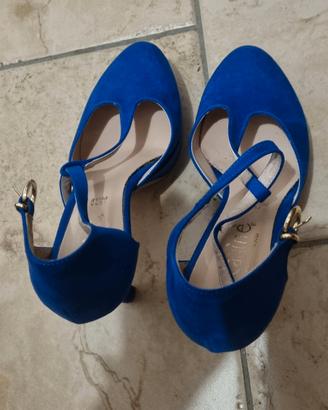 decolleté blu elettrico 