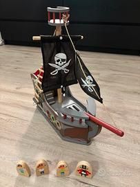 Galeone pirati in legno