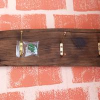 appendiabiti in legno di castagno vintage 