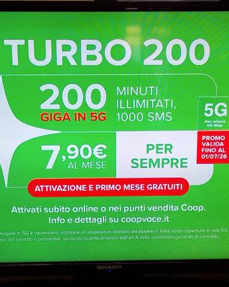 TV Sharp 39" No Smart Tv