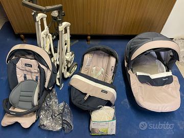 Passeggino trio trilogy inglesina con accessori