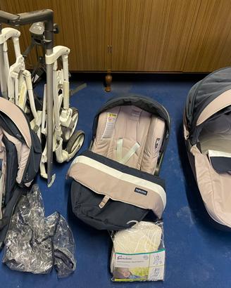 Passeggino trio trilogy inglesina con accessori