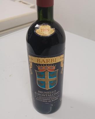 bottiglia  Brunello di Montalcino  1989