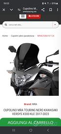 Cupolino MRA nuovo kawasaki versys x 300 e kle 250