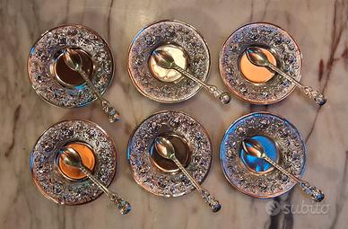 Set vintage 12 pezzi decorazione rose