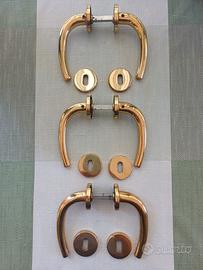 Maniglie porte interne  in ottone color oro