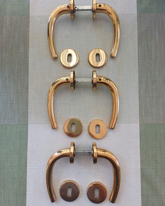 Maniglie porte interne  in ottone color oro